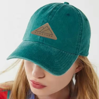 Étiquettes en cuir Pu gros Logo personnalisé patchs en cuir denim en relief pour chapeaux