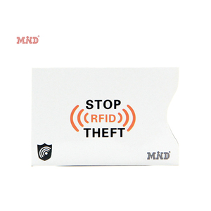 Không thấm nước NFC chủ thẻ kinh doanh bán buôn chống trộm thẻ tín dụng bìa tùy chỉnh RFID chặn thẻ tay áo - Product Image 6