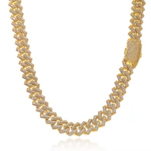 Hot Selling Heavy <b>Chunky</b> 925 <b>Sterling</b> <b>Silver</b> Moissanite Miami Cuban Link Chain Iced Out Hip Hop Custom <b>Necklace</b> VVS1 GRA Tester - Product Image 2