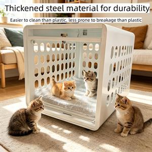 <span class=keywords><strong>Jaula</strong></span> Metálica Premium para Perros, <span class=keywords><strong>Jaula</strong></span> de Acero para Mascotas, Diseño Antiescape Duradero, Incluye Cojín Confortable - Product Image 2