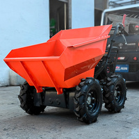 Mini chariot à chenilles en caoutchouc à moteur électrique