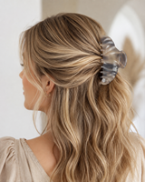Pince à cheveux en acétate, motif marbré, forme vague, antidérapante, élégante, pour femme, accessoires pour cheveux en acétate