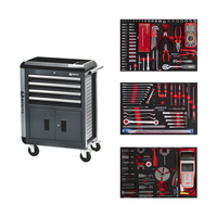 Coffret à outils et chariot à outils de réparation et d'entretien de moto de haute qualité, 148 pièces