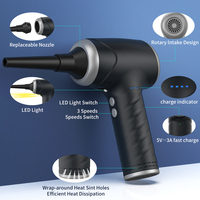 Souffleur d'air électrique haute puissance 90W pour clavier et écran d'ordinateur, sans fil, rechargeable, avec brosse de nettoyage