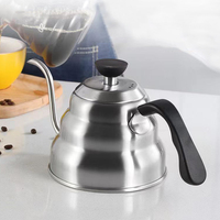 Pot bunga desain Modern, peralatan kopi Stainless Steel panci bunga, panci awan tiga lapis dengan stok gaya Modern tanpa termometer