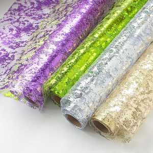 Nouveau design 2024 – Rouleau de gaze colorée de 48 cm x 5 m avec estampage à chaud, papier d'emballage floral, fournitures et matériaux pour fleuristes - Product Image 3