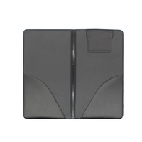 Porte-menu en cuir PU noir personnalisé, dossier pour factures de clients de Yimi Leather