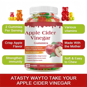 Gummies au <span class=keywords><strong>vinaigre</strong></span> de <span class=keywords><strong>cidre</strong></span> de pomme exclusives, bonbons mous pour un métabolisme sain et une meilleure densité osseuse, 220g/bouteille - Product Image 4