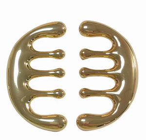 Peigne en alliage de zinc doré pour massage du cuir chevelu, très vendu - Product Image 4
