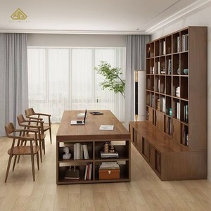 Offre Spéciale chine bibliothèque de luxe avec échelle bibliothèque étagère bureau livre armoire maison bibliothèque meubles classique salle <span class=keywords><strong>d</strong></span>'étude - Product Image 4