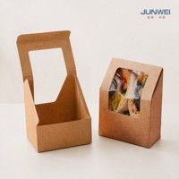Conteneur en carton biodégradable, imperméable, portable, jetable, avec fermeture magnétique, pour la restauration rapide à emporter, bougie, respectueux de l'environnement