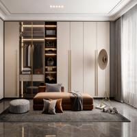 Système de dressing autoportant professionnel sur mesure, grande capacité, écologique, mobilier de chambre moderne pour hôtel