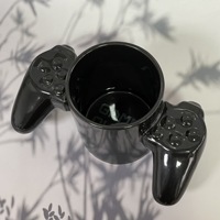 Seaygift Homegame Unique Funny Game Controller en forme de tasse cadeau en céramique à double poignée pour les joueurs et les amateurs de café