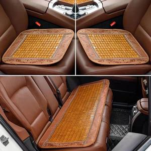Bamboo Car Seat Cushion Set 3-Piece Summer <b>Cooling</b> <b>Pad</b> For Front And Rear Seats Universal Fit - Product Image 4