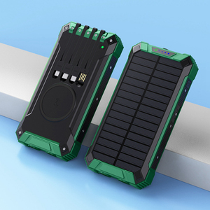 Batterie externe <span class=keywords><strong>solaire</strong></span> sans fil 20000 mAh grande capacité <span class=keywords><strong>pour</strong></span> téléphone portable, idéale <span class=keywords><strong>pour</strong></span> l'extérieur - Product Image 5