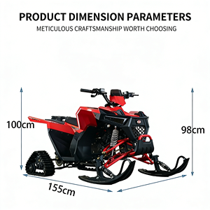 Vente directe d'usine, motoneige à essence haute performance, <span class=keywords><strong>snowscoot</strong></span>, véhicule de neige pour les loisirs en plein air - Product Image 4