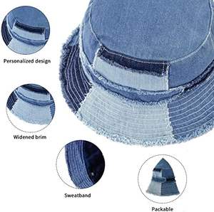 High Quality Blank <b>Men</b> Custom Denim <b>Hat</b> Quick Dry Breathable Embroidery <b>Bucket</b> <b>Hat</b> Design Plain Wholesale - Product Image 4