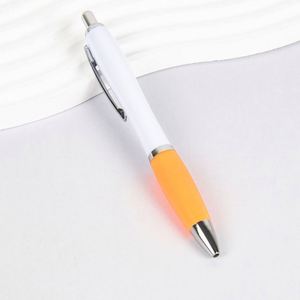 <b>Office</b> <b>Supplies</b> Plastic Custom Logo Click Ballpoint Pen Personalized Advertising Promotional White Pen With Custom Logo - Product Image 6