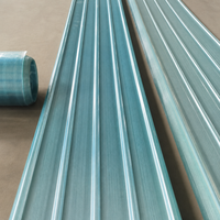 Industrielle Langlebige FRP-Wellplatten Moderne Beleuchtungsplatten Transparente Dachziegel - Wetterfest Umweltfreundlich Wasserdicht