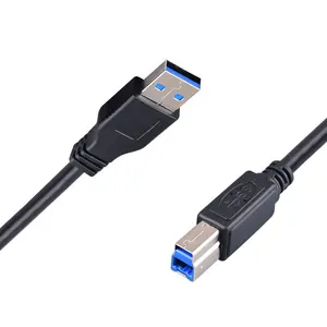 Kabel Printer USB 3.0, Kabel Printer USB Tipe A Male Ke B Male, Kabel Ekstensi untuk Canon Epson HP Printer Ke Komputer 0.6M