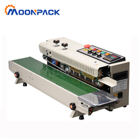 Machine de thermoscellage FR-1000 Moonpack Machine de scellage horizontale de sacs en film plastique Machine de scellage à bande continue Joint de sac en feuille d'aluminium
