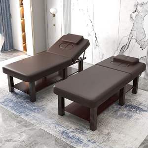 Cama de Masaje Plegable Portátil para Salón de Belleza, de Cuero Sintético, para Tatuajes y Pestañas, Mueble de Salón - Product Image 2