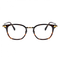 STRATUS-1 Monture de lunettes pleine monture en titane pur, style japonais rétro, motif écaille de tortue et imprimé léopard, verres PC, unisexe, vintage
