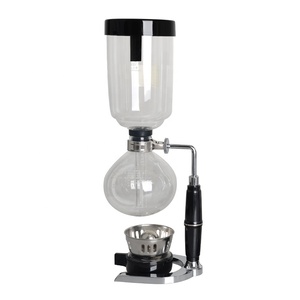 CAFEMASY Glass Siphonic Chân Không Siphon Glass Siphon Cà Phê Maker Đen/Vàng Siphon Máy Pha Cà Phê - Product Image 2