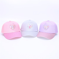 Gorra de Béisbol para Niños, Estilo 2026, con Diseño de Corazón, Protección Solar para el Verano, Gorra de Lengüeta de Pato para Bebés