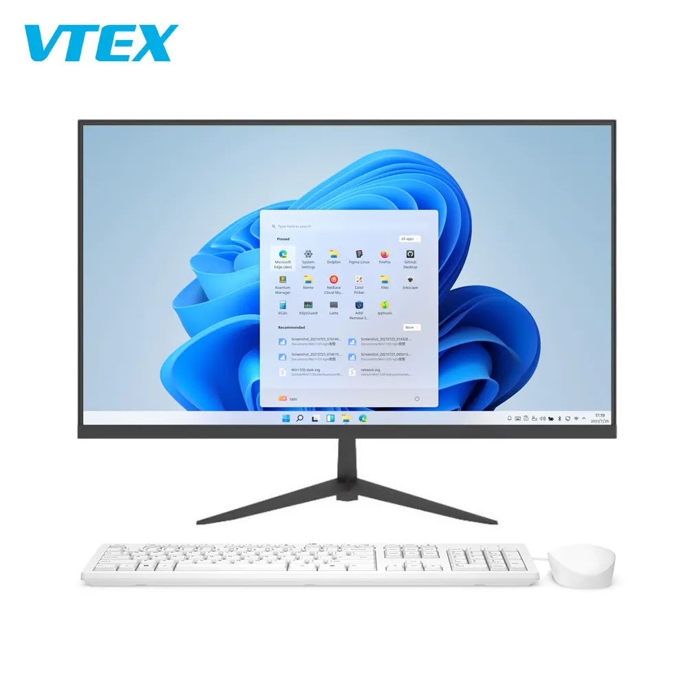 27 inç Lcd monitör Vga masaüstü Led Android Os monitörler tam fonksiyon uzaktan ile Pc bilgisayar akıllı ekran monitör