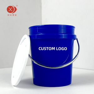400ml PP Recyclable Mini Plastic <strong>Bucket</strong> <strong>with</strong> <strong>Lid</strong> Handle Customizable Logo Color Small Storage Pail - Product Image 2
