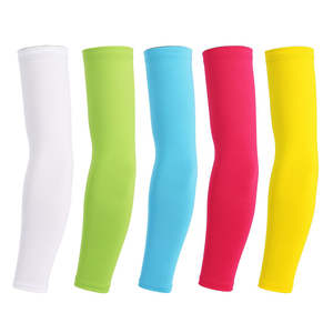 Manchon de compression de protection pour hommes, en soie glacée rafraîchissante, anti-UV, pour le sport (gym, course, basketball, volleyball, football, cyclisme) - Product Image 5