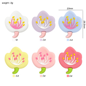 Irregular Shape Food Grade BPA Free Silicone Beads for Jewelry Making Baby Teething Multicolor Loose Beads DIY Craft Accessories - Product Image 2