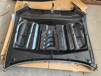 Accessoires pour pick-up : Capot moteur modifié pour Tacoma 2016-2023 avec aérations en acier, feux LED ambre, clips et fixation par boulons – État neuf