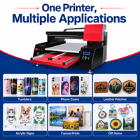 Refinecolor grand format 6090 toile acrylique autocollant coque de téléphone imprimante UV A1 UV DTF machine d'impression à plat pour les petites entreprises