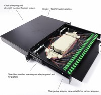Panneau de brassage optique coulissant Gimbo 12 ports ODF, montage en rack, duplex 19 pouces 1U-4U, FTTH, acier SPCC, plastique ABS, garantie 3 ans