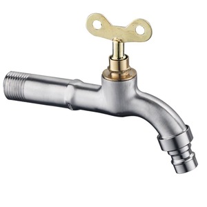 Robinet mural Hayuxe en acier inoxydable 304 de 4 pouces, antivol avec serrure pour machine à laver - Product Image 3