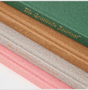 Diario de Gratitud de Cuero PU A5 con Encuadernación Cosida con Hilo y Logotipo Personalizado, 100 Hojas, Elegante para Regalo Escolar - Product Image 4