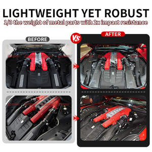 Kit de piezas interiores laterales para motor de coche, estilo OEM, de fibra de carbono seca de alta calidad, para Ferrari F12 - Product Image 2