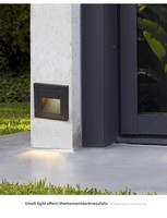 Lampe LED carrée en aluminium de type 86, encastrée, pour extérieur, avec détecteur de mouvement, pour marches d'escalier, étanche IP65, alimentée en courant alternatif, pour aménagement paysager