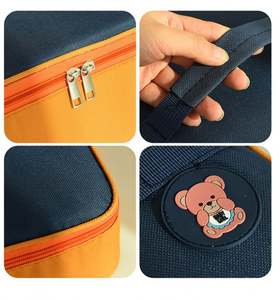 กล่องอาหารกลางวันนักเรียนนักเรียนลายการ์ตูนแบบเรียบง่าย, กระเป๋าใส่อาหารกลางวันมีฉนวนกันความร้อนอเนกประสงค์แบบพกพา - Product Image 5