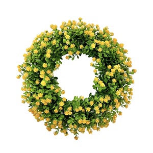 Guirlande <span class=keywords><strong>de</strong></span> feuilles d'eucalyptus colorées, décoration printemps-été, gypsophile, à suspendre à la <span class=keywords><strong>porte</strong></span> - Product Image 1