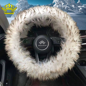 ROWNFUR Usine Noir Vendredi Offre Spéciale <span class=keywords><strong>de</strong></span> <span class=keywords><strong>luxe</strong></span> personnalisé <span class=keywords><strong>de</strong></span> haute qualité couverture <span class=keywords><strong>de</strong></span> volant <span class=keywords><strong>de</strong></span> voiture en cuir - Product Image 2