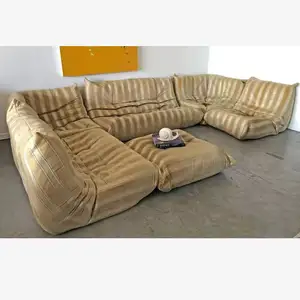 الحديثة تصميم أريكة لغرفة المعيشة الاقسام أريكة صالة قطيفة مجروشة طقم أريكة تصاميم