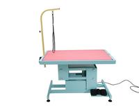 Table de toilettage électrique réglable de haute qualité pour animaux de compagnie, construction en fer, pliable, avec fonctions de levage, pour chiens et chats, brosses et outils de nettoyage