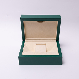 Hộp đựng đồng hồ gỗ cao cấp Relox Drop, khắc <span class=keywords><strong>logo</strong></span> tùy chỉnh, màu xanh lá cây - Product Image 4