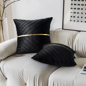 沙发床用方形白色枕套，带绒球的柔软天鹅绒靠垫套，适合客厅卧室家居装饰 - Product Image 4