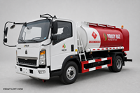Camion-citerne à carburant H0W0 4X2 4X4 3000L 5000L 8000L personnalisable / Camion-citerne à essence / Camion-citerne à huile avec distributeur de carburant à vendre
