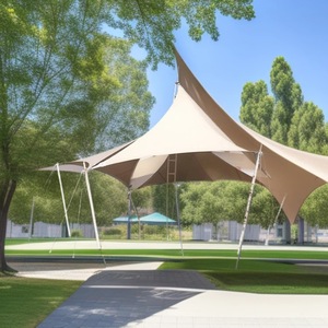 Parapluie à membrane tendue à structure en acier de forme spéciale Parasol d'<span class=keywords><strong>ombrage</strong></span> de pavillon extérieur pour <span class=keywords><strong>toile</strong></span> d'<span class=keywords><strong>ombrage</strong></span> de paysage de parc - Product Image 4
