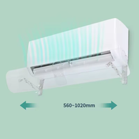 Déflecteur de débit d'air ca transparent déflecteur de climatisation AC de type split réglable